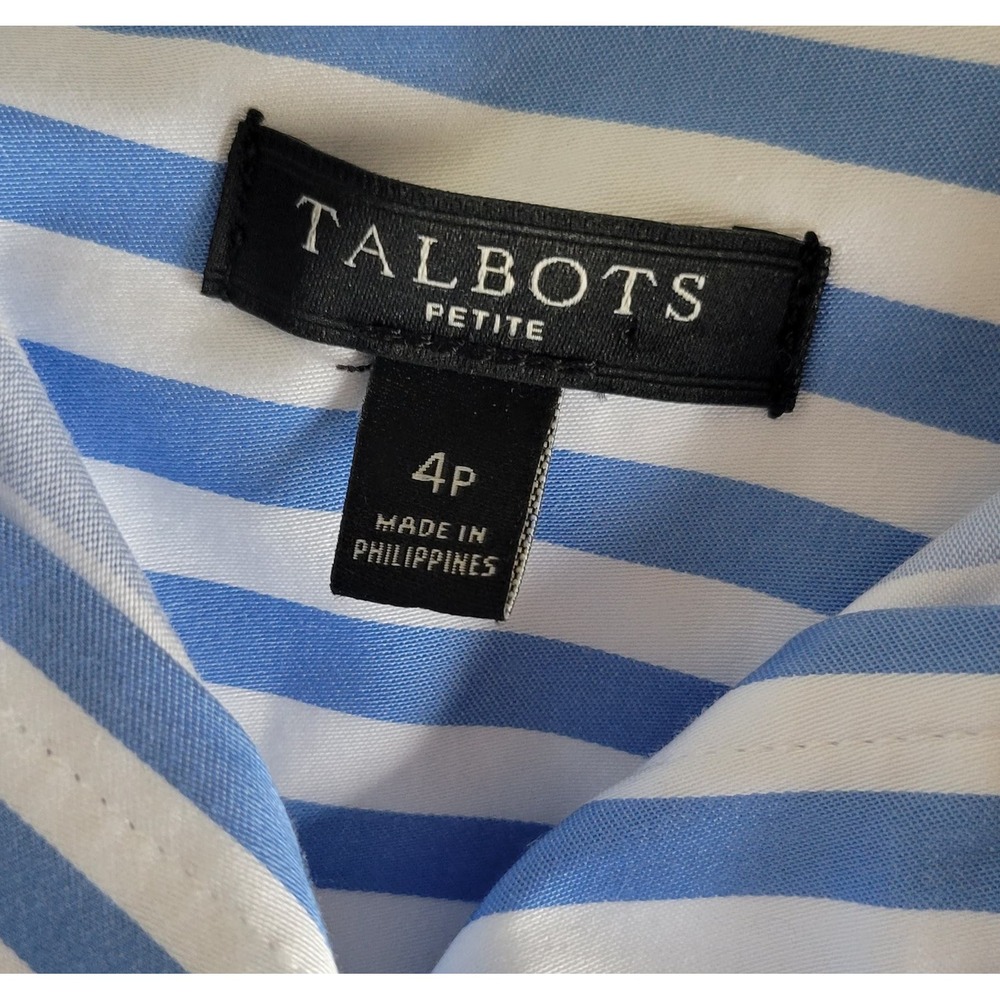 Talbots Classic Poplin Button-Down Shirt Dress - Picture 3 of 7